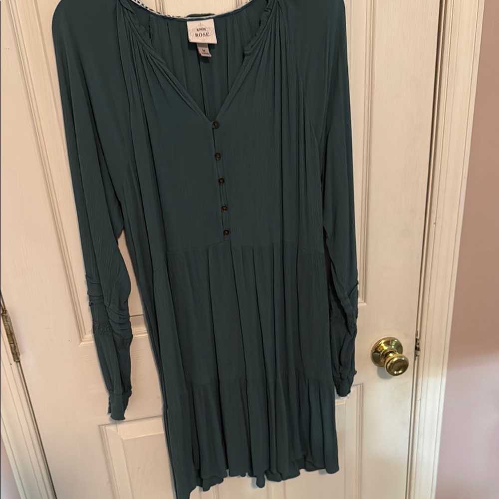 Knox Rose Green Long Sleeve Dress